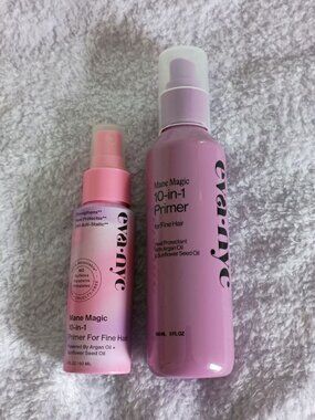 Eva NYC mane magic 10 in 1 mane primer for fine hair full size and travel size
